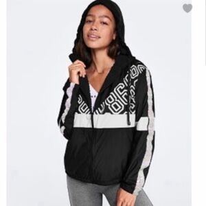VS PINK Sherpa Lined Campus Full-Zip Anorak
